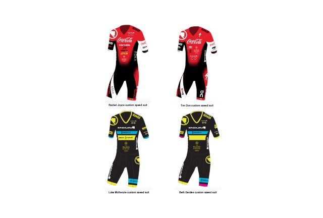 Endura - sponsored triathletes custom speed suits