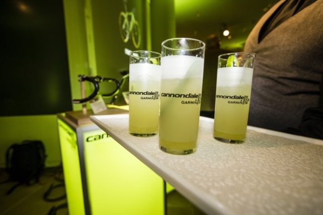 Drinks at Cannondale-Garmin Pro Cycling launch Drinks at Cannondale-Garmin Pro Cycling launch