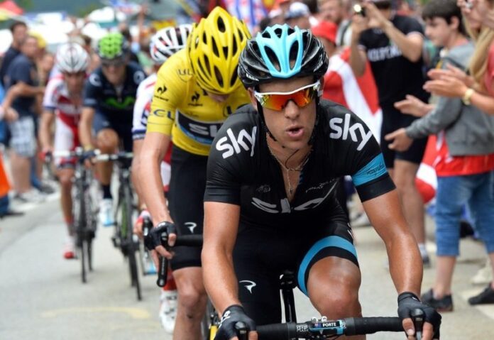 Chris Froome and Richie Porte on stage eighteen of the 2013 Tour de France