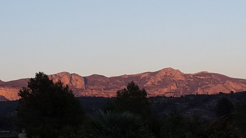 Triathlon Training Spain - moutain views
