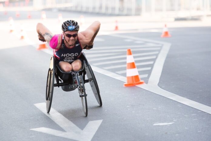 Paratriathlon action - photo credit David Pearce - British Triathlon