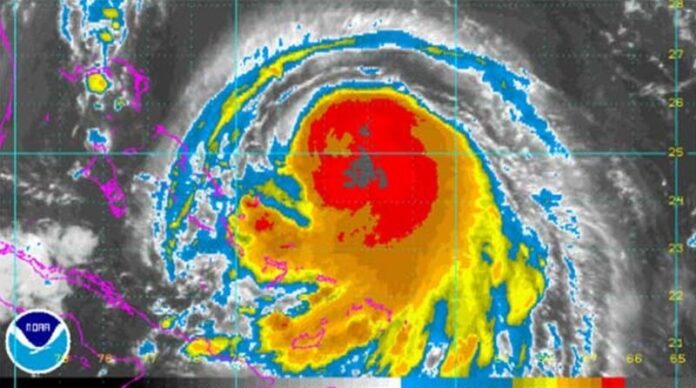 Satellite image of Hurricane Joaquin from the National Hurricane Center - NHC - photo credit - NHC
