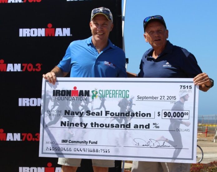 IRONMAN Foundation donation to Navy SEAL Foundation