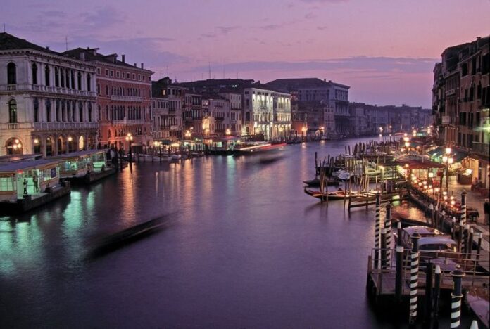 Venice at night