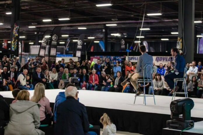 On stage at 2015 TriExpo On stage at 2015 TriExpo