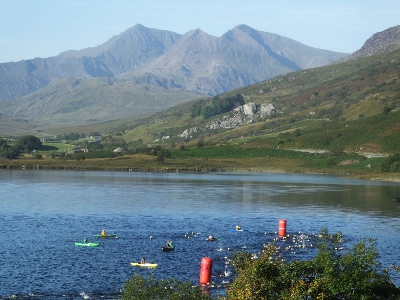 Always Aim High - Snowman swim start