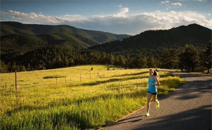 New Balance athlete running New Balance athlete running