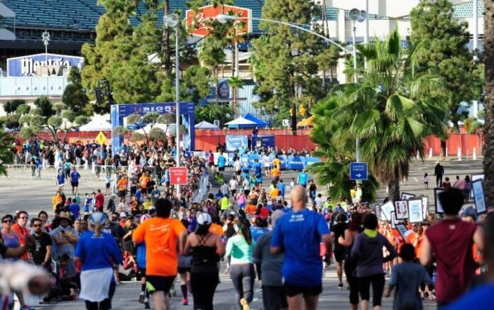 LA Marathon runners logo LA Marathon runners logo