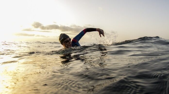 Triathlete swim - photo credit Orca