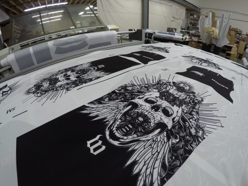 Josh Amberger custom Wattie Ink Death Metal Speedsuit - production