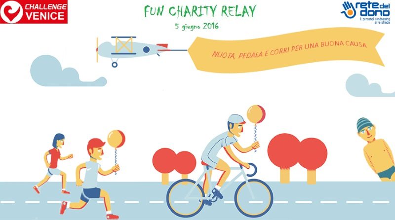 Charity relay event runs alongside inaugural Challenge Venice