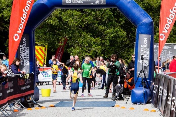 Lough Cutra - kids triathlon - finish