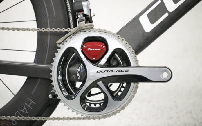 2016 Raelert Brothers bike with Pioneer power meter close up - photo credit CUBE 2016 Raelert Brothers bike with Pioneer power meter close up - photo credit CUBE