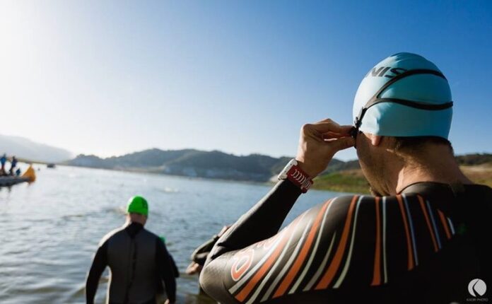 Tri-California triathlon swim start