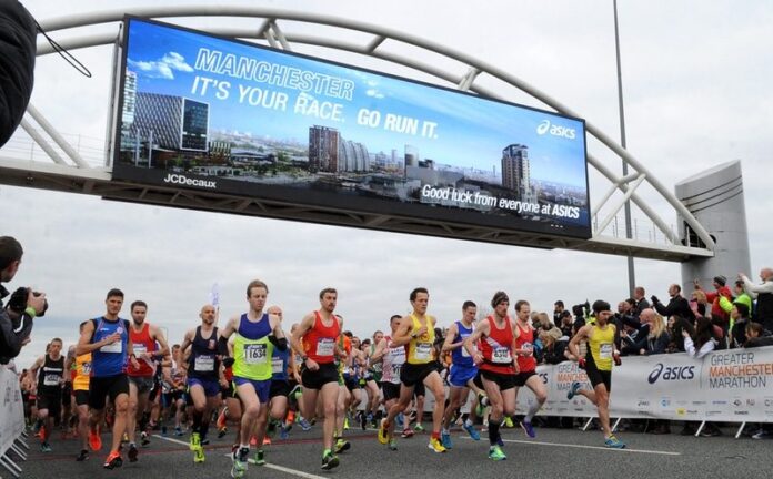 ASICS Greater Manchester Marathon start ASICS Greater Manchester Marathon start