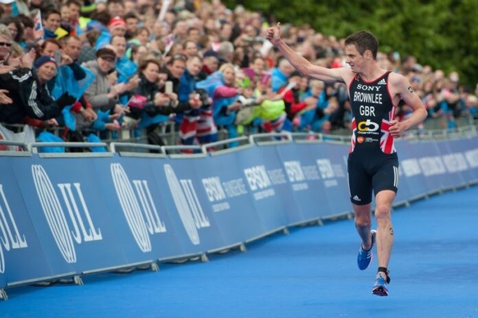 Jonathan Brownlee at Vitality World Triathlon London 2015 Jonathan Brownlee at Vitality World Triathlon London 2015