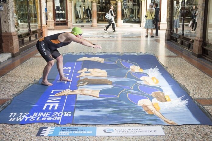 Columbia Threadneedle World Triathlon Leeds artwork - Photo - Andrew McCaren - AM images Columbia Threadneedle World Triathlon Leeds artwork - Photo - Andrew McCaren - AM images