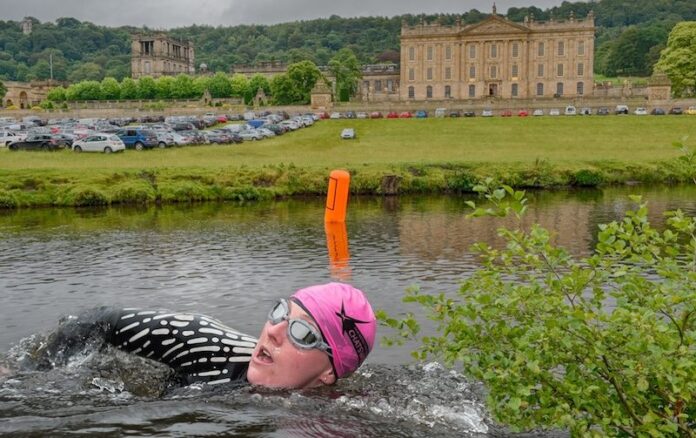 Xtra-Mile-Events-swimmer-at-Peak-District-Triathlon-at-Chatsworth Xtra-Mile-Events-swimmer-at-Peak-District-Triathlon-at-Chatsworth