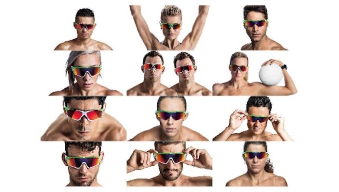 Oakley athletes wear green fade Oakley athletes wear green fade