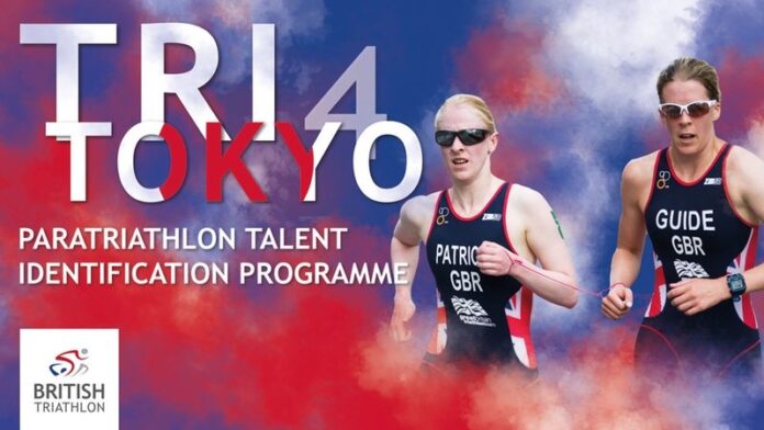 Paratriathlete Alison Patrick and guide Hazel