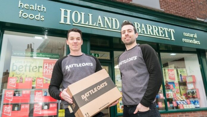 Kevin Smith and Shaun Gibbins, founders of Battle Oats Kevin Smith and Shaun Gibbins, founders of Battle Oats