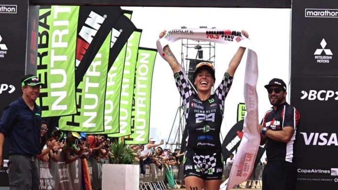 Herbalife sponsored Heather Jackson wins IRONMAN 70.3 Peru