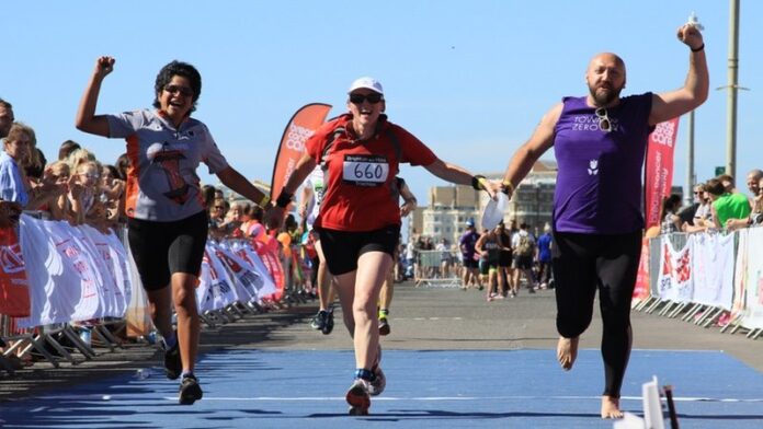Stonewall supports athletes at Brighton and Hove Triathlon Stonewall supports athletes at Brighton and Hove Triathlon