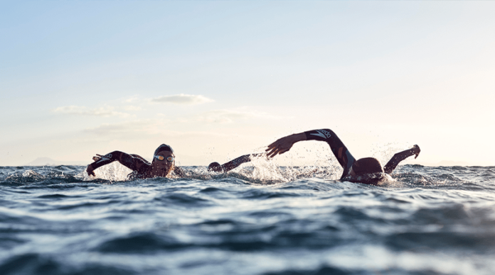 Speedo athletes swim with Garmin