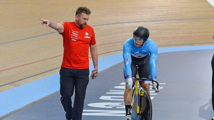 Erin Hartwell on track for Cycling Canada - photo credit Rob Jones, Canadian Cyclist