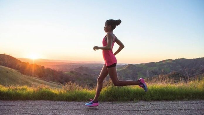 HOKA ONE ONE female runner