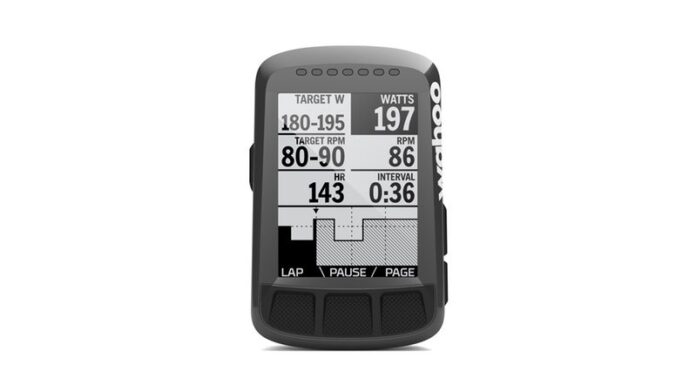 Wahoo Planned Workout - BOLT display