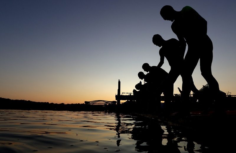 CHATTANOOGA, TN - SEPTEMBER 10:  Athletes prepare for the IRONMAN 70.3 Men's World Championship on September 10, 2017 in Chattanooga, Tennessee.  (Photo by Streeter Lecka/Getty Images for IRONMAN)