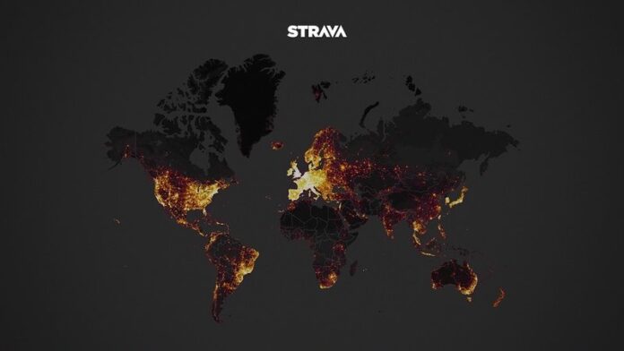 Strava global heatmap Strava global heatmap