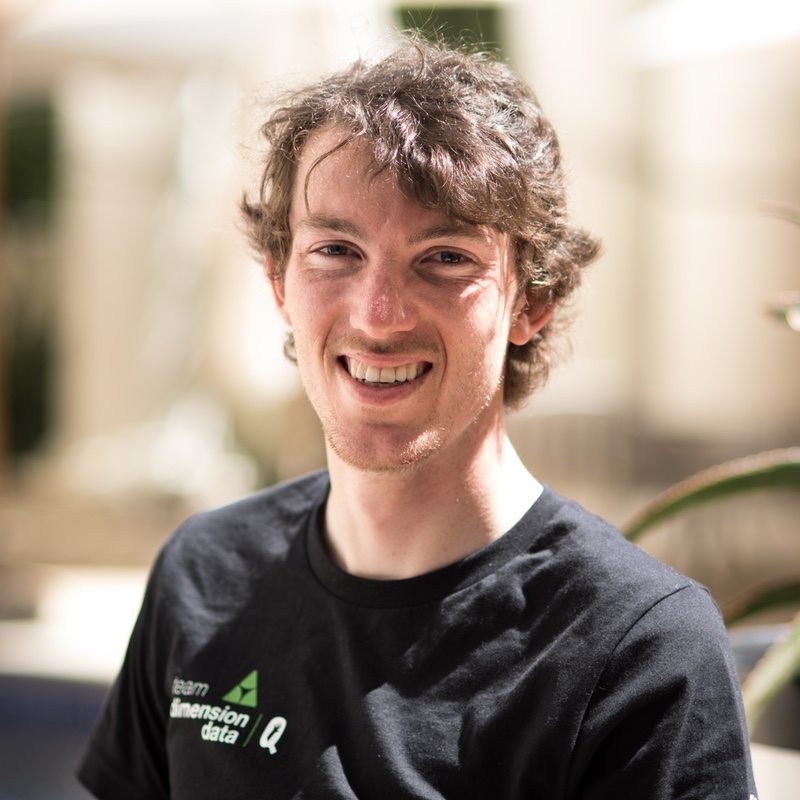 Team Dimension Data Zwift Academy winner Ollie Jones