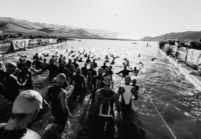 Wildflower Triathlon swim start Wildflower Experience