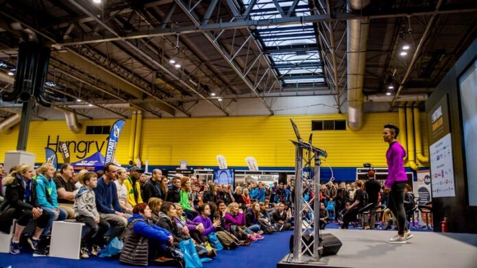 The National Running Show_Dame Kelly Holmes on main stage The National Running Show_Dame Kelly Holmes on main stage