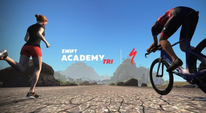 Zwift and Specialized Triathlon Academy logo Zwift and Specialized Triathlon Academy logo