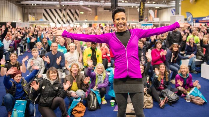 The National Running Show 2018 - Dame Kelly Holmes and crowd