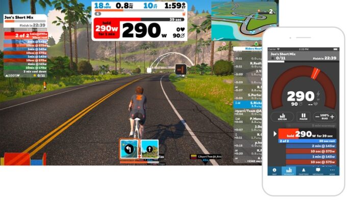 Zwift Companion App Workout Mode