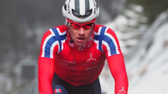 Norway triathlete rides with Trimtex apparel Norway triathlete rides with Trimtex apparel