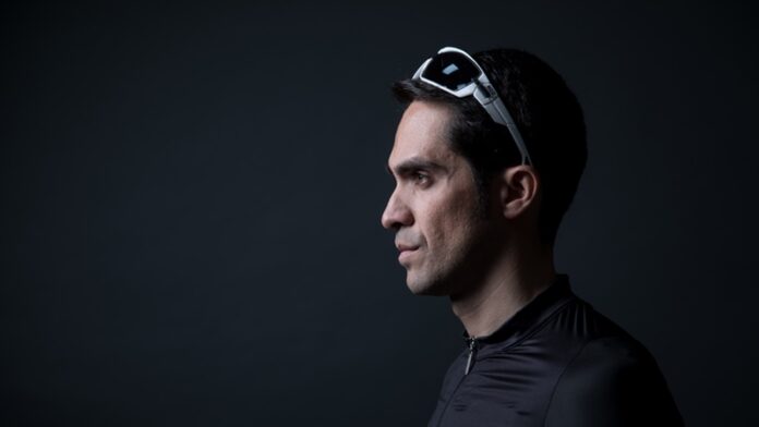 Alberto Contador, photographed for KOO sunglasses in Madrid.