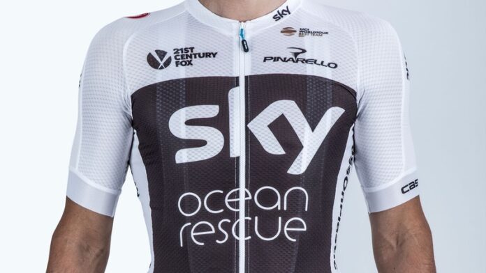 180601_Team Sky and Castelli Sky Ocean Rescue kit - rider