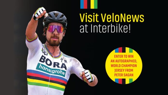 180914_Peter Sagan jersey sweepstake at Interbike