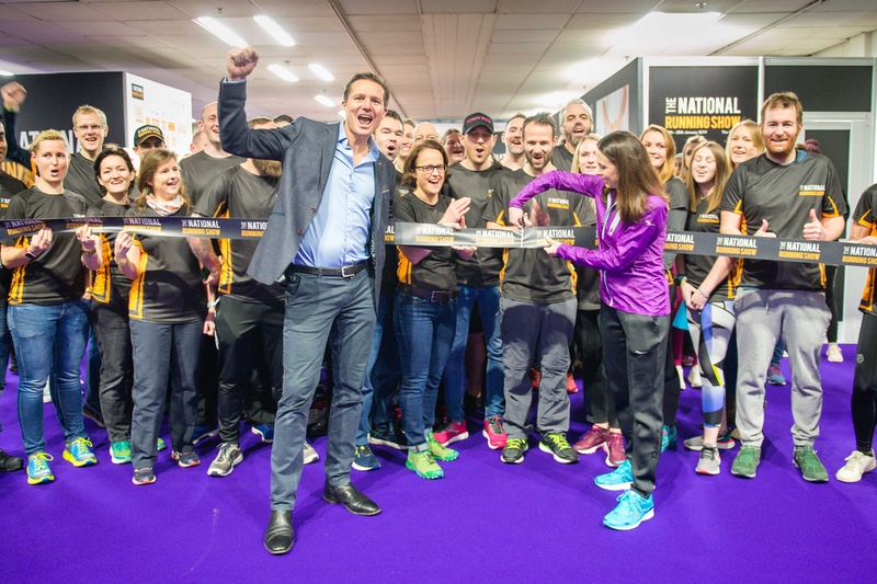The National Running Show 2019 - Jo Pavey and Roger Black ribbon cutting - day 1