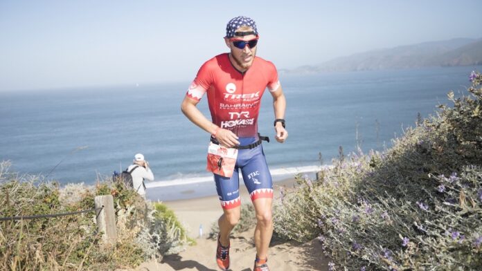 190314_SiS ambassador Ben Kanute on Escape from Alcatraz sand steps - photo credit Rocky Arroyo