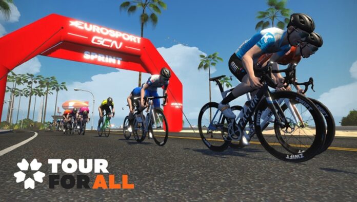 200504_GCN and Eurosport are exclusive broadcast partners of Zwift Tour for All pro race series