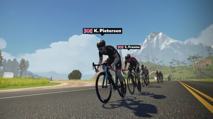 200604_Chris Froome and Kevin Pietersen ride for Wheels For Heroes on Zwift