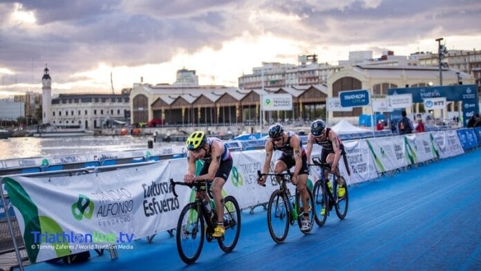 Triathlon in Valencia - image credit ITU World Triathlon