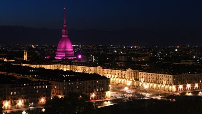 210409_Mole Antonelliana, in Turin, turns pink for Giro dItalia