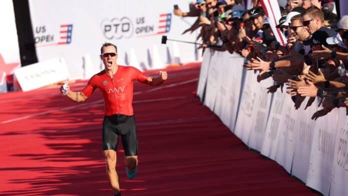 230126_American triathlete Collin Chartier wins the PTO US Open in Dallas, 18 September 2022